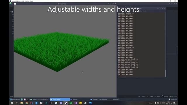 Grass creation project using geometry shader in OpenGL смотреть онлайн