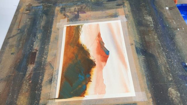 Simple Watercolour Mountain Tutorial смотреть онлайн