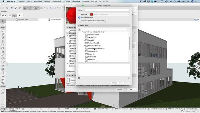 Creare una nuova Superficie dal Catalogo in Archicad Cinerender смотреть онлайн