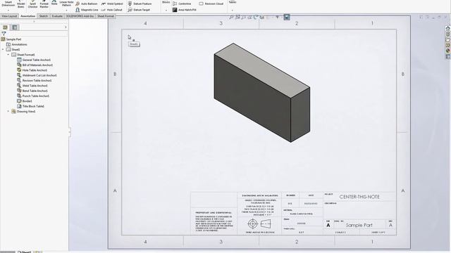 SOLIDWORKS Drawing Tips - Setting Table Anchors 11 25 19 смотреть онлайн