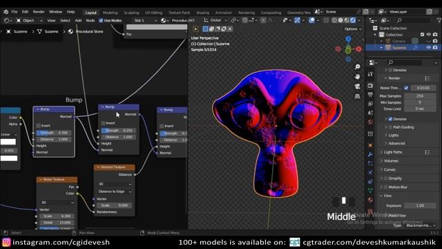 Procedural Stone Material in Blender | Procedural Rock Material in Blender смотреть онлайн