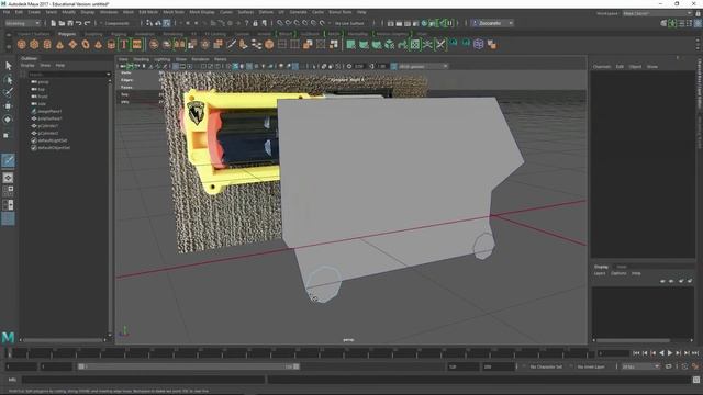 Maya/Zbrush HardSurface 02 Modeling The Main Body P01 смотреть онлайн