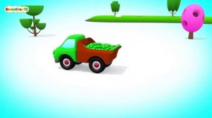 Монстер Траки и Цветные Бассейны   Изучаем Цвета   Мультик про Машинки для Малышей   Волшебство ТВ