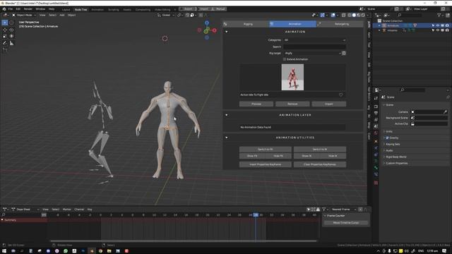 Quick Retargeting in Blender смотреть онлайн