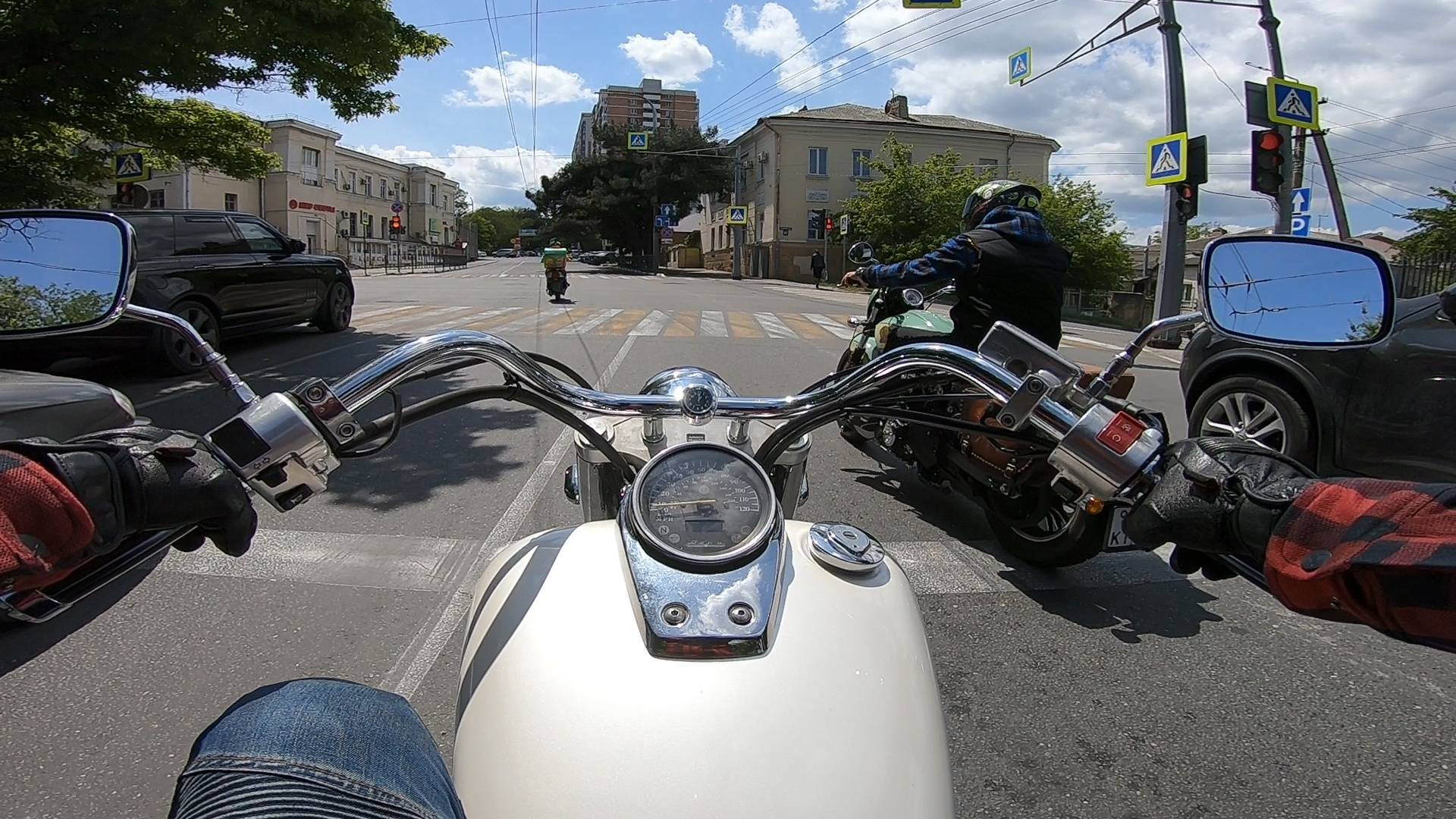 Езда на мотоцикле Honda Shadow Aero 750 #44|| Дневная поездка