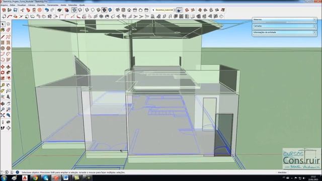 SketchUp 2015 Aula 23: Abrindo vãos de portas (Curso Básico Gratuito) смотреть онлайн