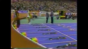 Ben Johnson 60m World Record 6.41World Championship 87 Plus Interview with Carl Lewis.