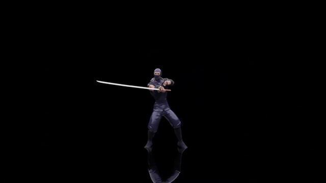 Rendered Mocap Animation - Ninja Swinging a Katana смотреть онлайн