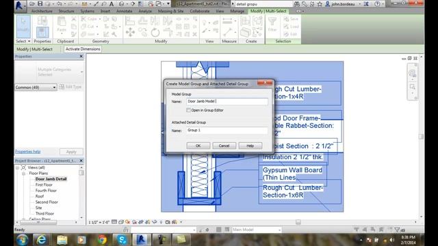 Revit 05-38 Creating Model and Attached Detail Groups смотреть онлайн