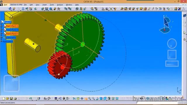 GEAR MECHANISM||CATIA V5||DMU KINEMATICS||SIMULATI смотреть онлайн