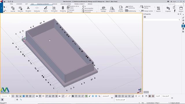 How to fix formwork on underground water tank Walls in Tekla Structures смотреть онлайн