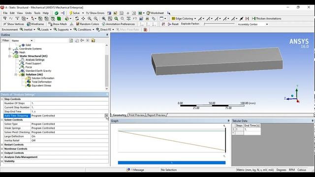 ANSYS Tutorials - Static Structural Large Deflection Analysis смотреть онлайн