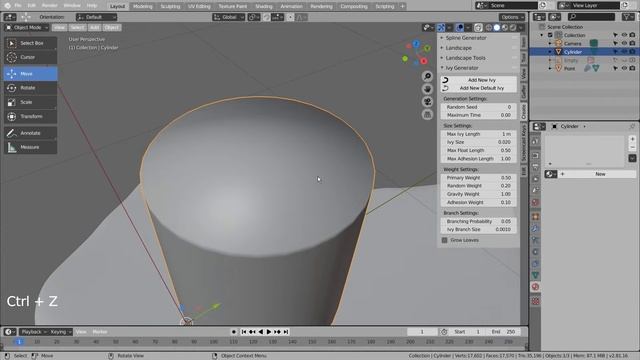 Ivy Generator Add-on - Blender Tutorial смотреть онлайн