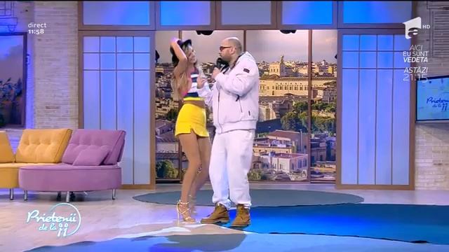 Ramona Olaru dance in yellow mini skirt (Nonis g - n-ai ce sa-i faci) смотреть онлайн