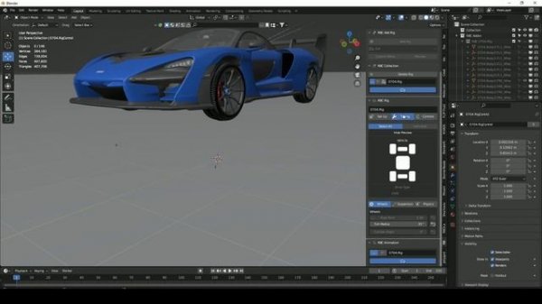 Animate Car In Blender l Free Blender Addon Tutorial l RBC Addon