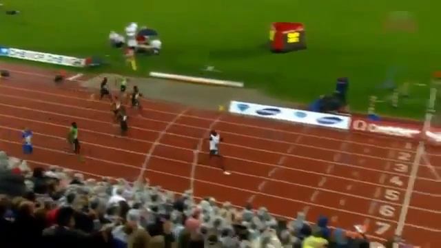 Usain Bolt 19 86secs 0 7ms WL to win 200m in Oslo смотреть онлайн