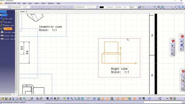 CATIA Basics- Drafting Basics 4/4 смотреть онлайн
