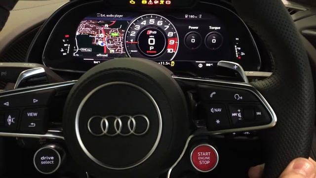 NEW AUDI R8 2015 V10 PLUS start up and revs смотреть онлайн