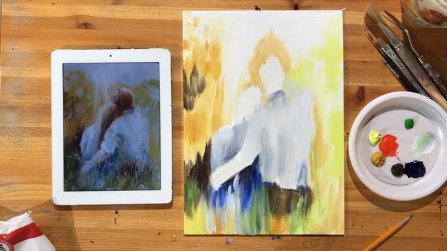 Based on the picture "The Couple" by Willem Hayenraets (Acrylic or gouache) смотреть онлайн