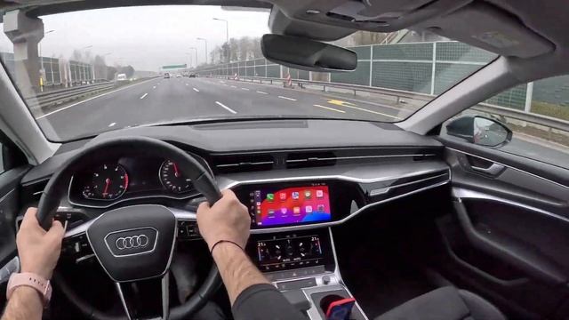 Audi A6 C8 [2.0 40 TDI 204HP] |0-100| POV Test Drive смотреть онлайн