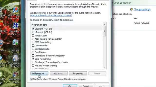 How to block a program from firewall on Windows Vista A Quick Tutorial смотреть онлайн