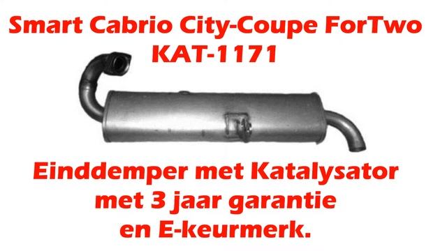 Autkat Smart Cabrio City Coupe ForTwo Einddemper Katalysator €165,00 смотреть онлайн