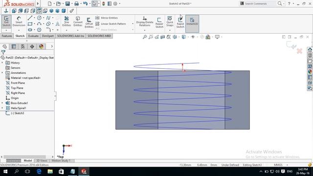 How to Make / Create NUT in SolidWorks смотреть онлайн