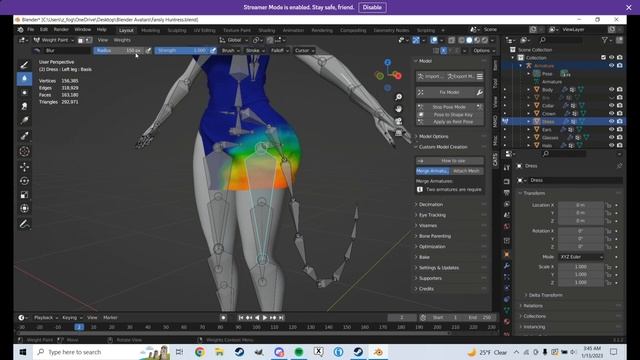 Mesh Combining and Weight Painting Tutorial смотреть онлайн