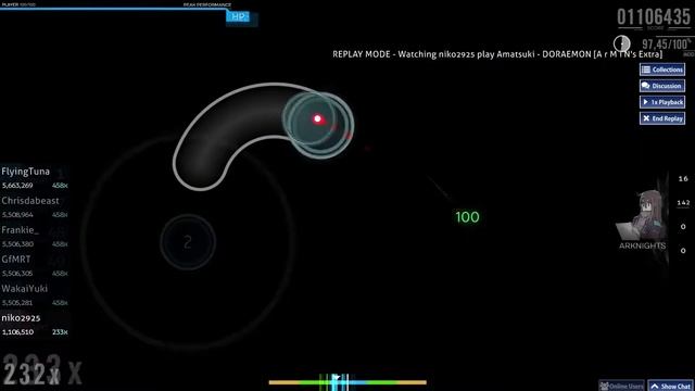 Osu! - Amatsuki - DORAEMON [A r M i N's Extra] смотреть онлайн