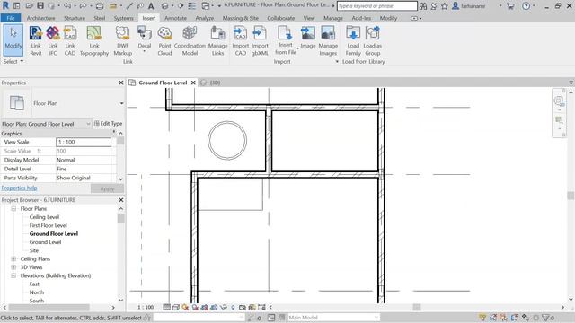3.5 Insert Furniture and Fittings in Revit смотреть онлайн