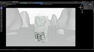 How to make storyboard / animatic in blender. Part02. Drawing rough animation.