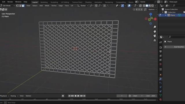 how to MODEL a fence with hexagon grid in blender 4.0 смотреть онлайн