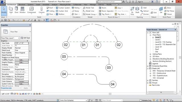 Show or hide grid bubbles using type properties in revit смотреть онлайн