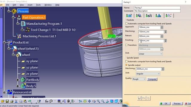 modelado y procesos de maquinado de rin Catia 4 смотреть онлайн