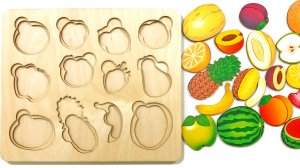 Учим названия Фруктов | Фрукты для Детей | Обучающие Деревянные Игрушки