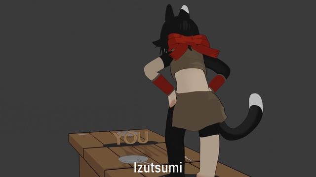 Chibi Izutsumi - Delicious in Dungeon (Dungeon Meshi) 3D Model. Anime Cat Girl In Blender смотреть онлайн