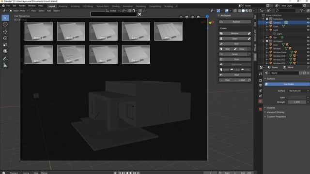 Blender 2.8 - Build a 3D House from Floorplans (Pt 6) смотреть онлайн