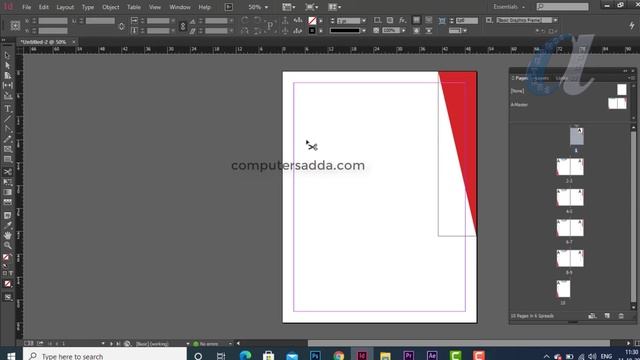 # 14 || Adobe InDesign Telugu Tutorials || Master Pages 👉 Related Options || Computersadda.com смотреть онлайн