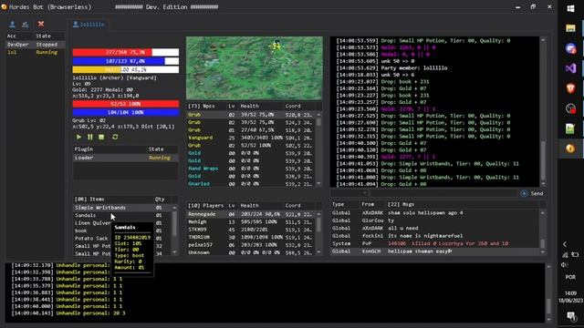 Hordes Io BOT (Browserless)