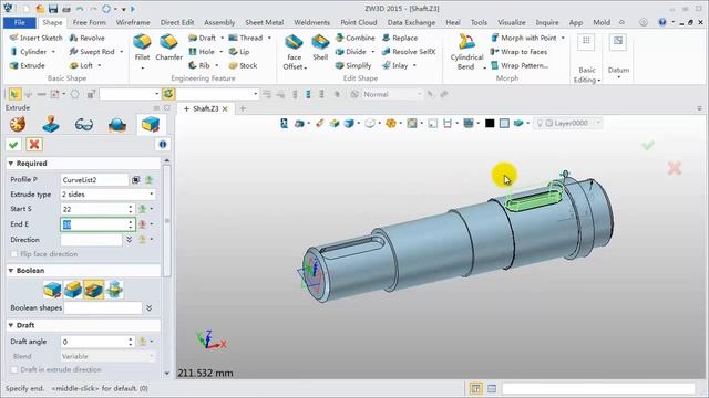 ZW3D CAD Tutorial 6: Model Design Shaft смотреть онлайн