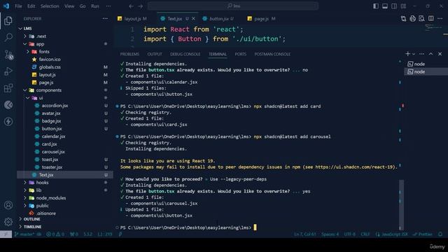 8 -Project Setup Installation, ShadcnUi Part 3 смотреть онлайн
