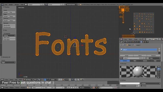 Blender: Working With Text For SL Mesh смотреть онлайн