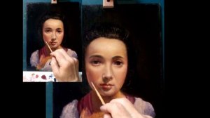 Этапы           лессировки   в  портрете  девочки.