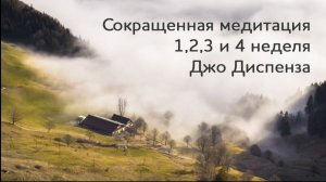 1,2,3 и 4 неделя. Сокращенная версия медитации Джо Диспензы. #аюмедитэйшн