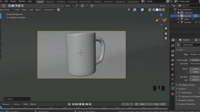 #Blender Glass mug | Timelaps смотреть онлайн