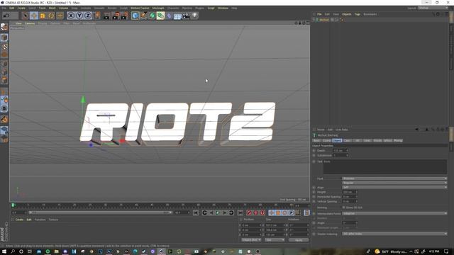 How to Make 3D *CHROME* Text in Cinema4D (EASY!!) - Tutorial by RiotzFi / SPEEDART смотреть онлайн