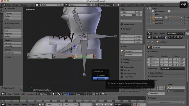 Blender Character Rigging 7 of 10 смотреть онлайн