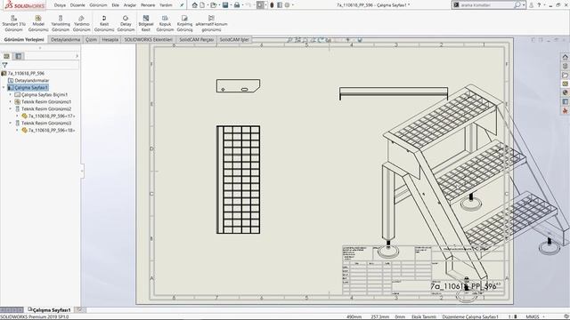 Mevcut Teknik Resime Montajın Kendisini Çağırma - Solidworks Dersleri смотреть онлайн