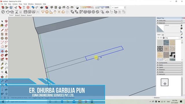 #SketchUp for beginner #3D Model with Stair Case смотреть онлайн