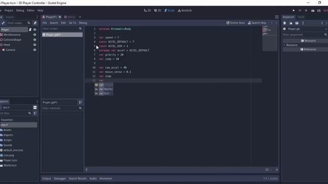 Godot 3.5 - How to create a 3d Player Controller смотреть онлайн